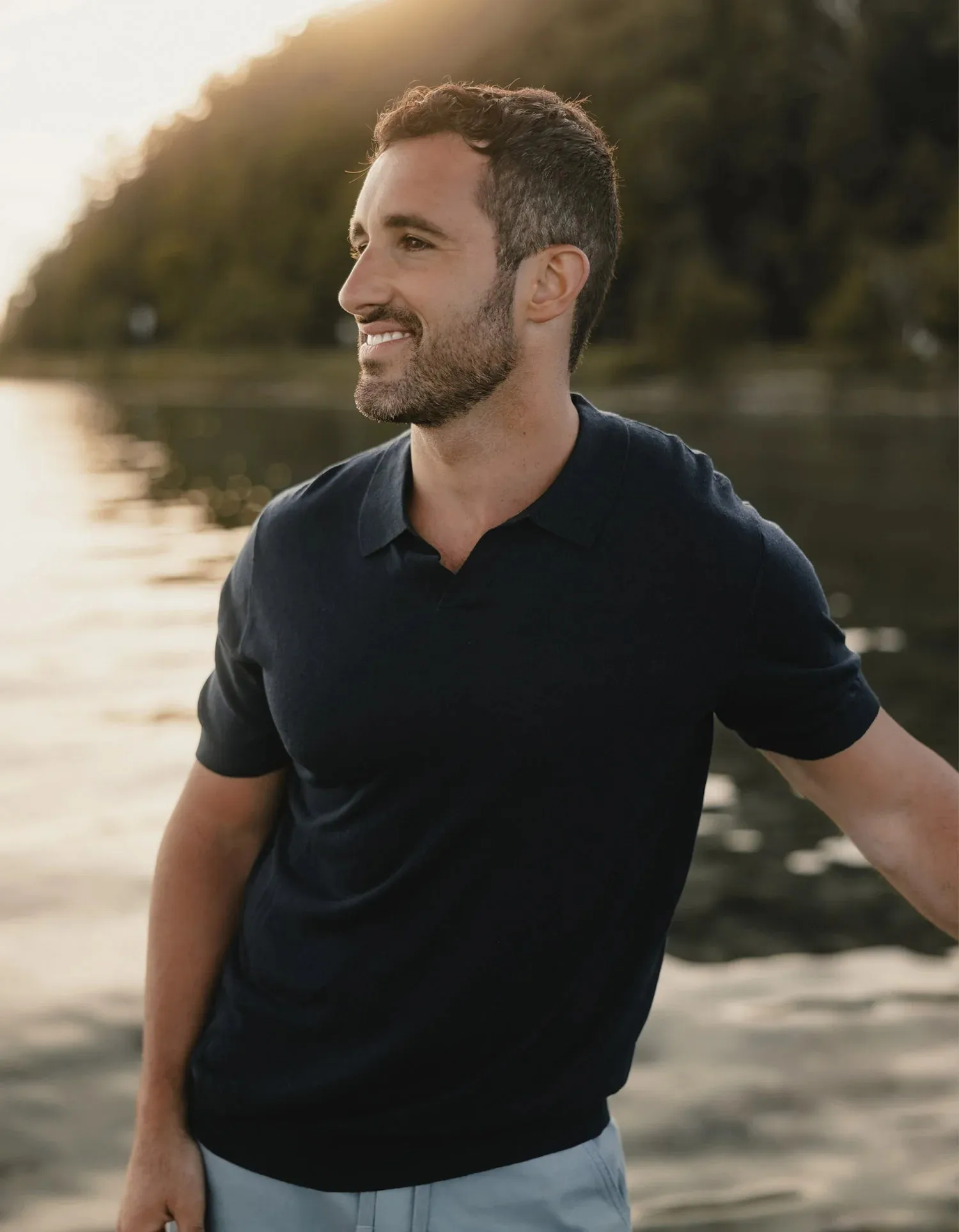 The Normal Brand Men's Summer Linen-Blend Polo - Multiple Options