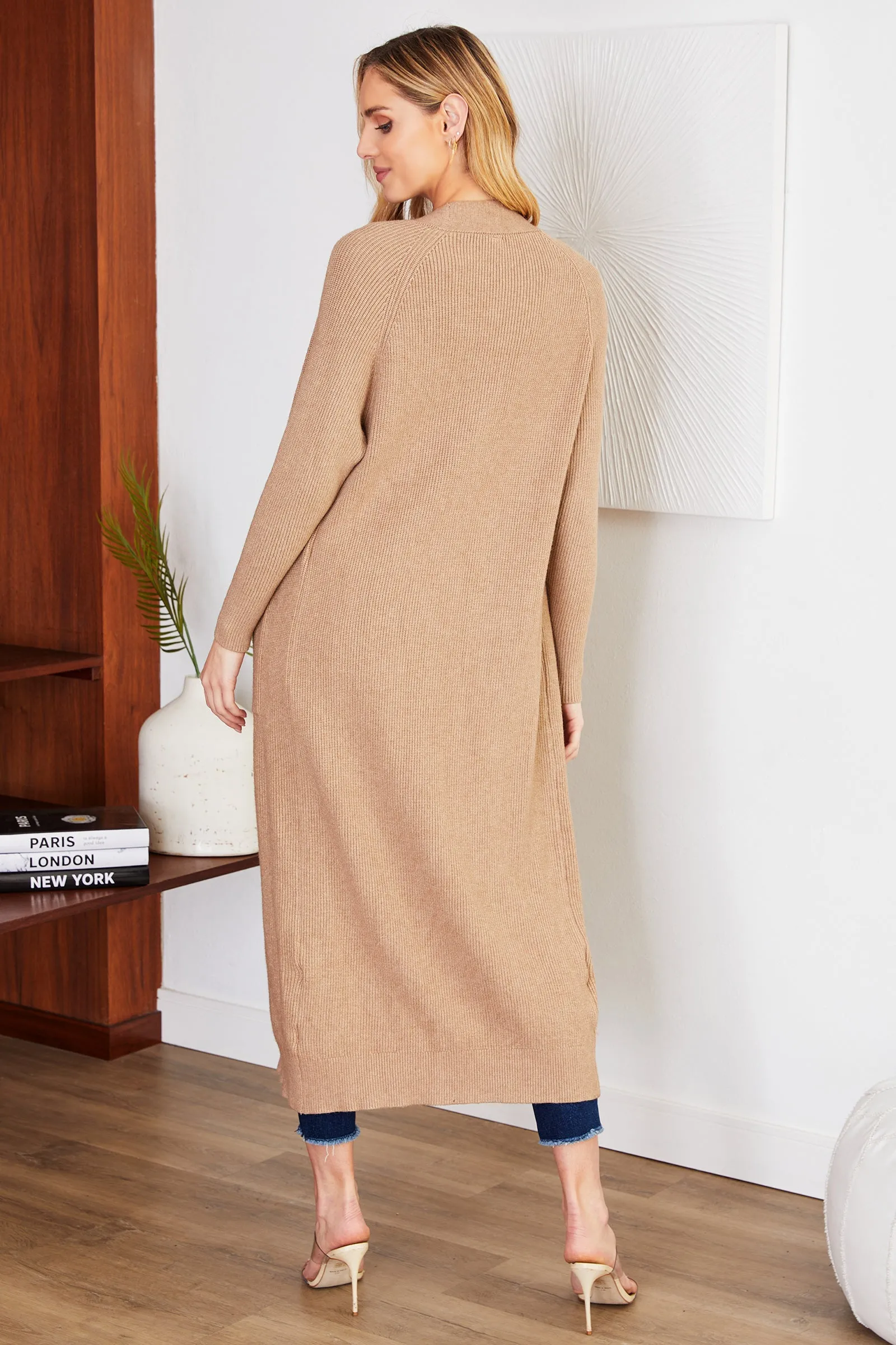 The Ribbed L/S Duster Cardigan