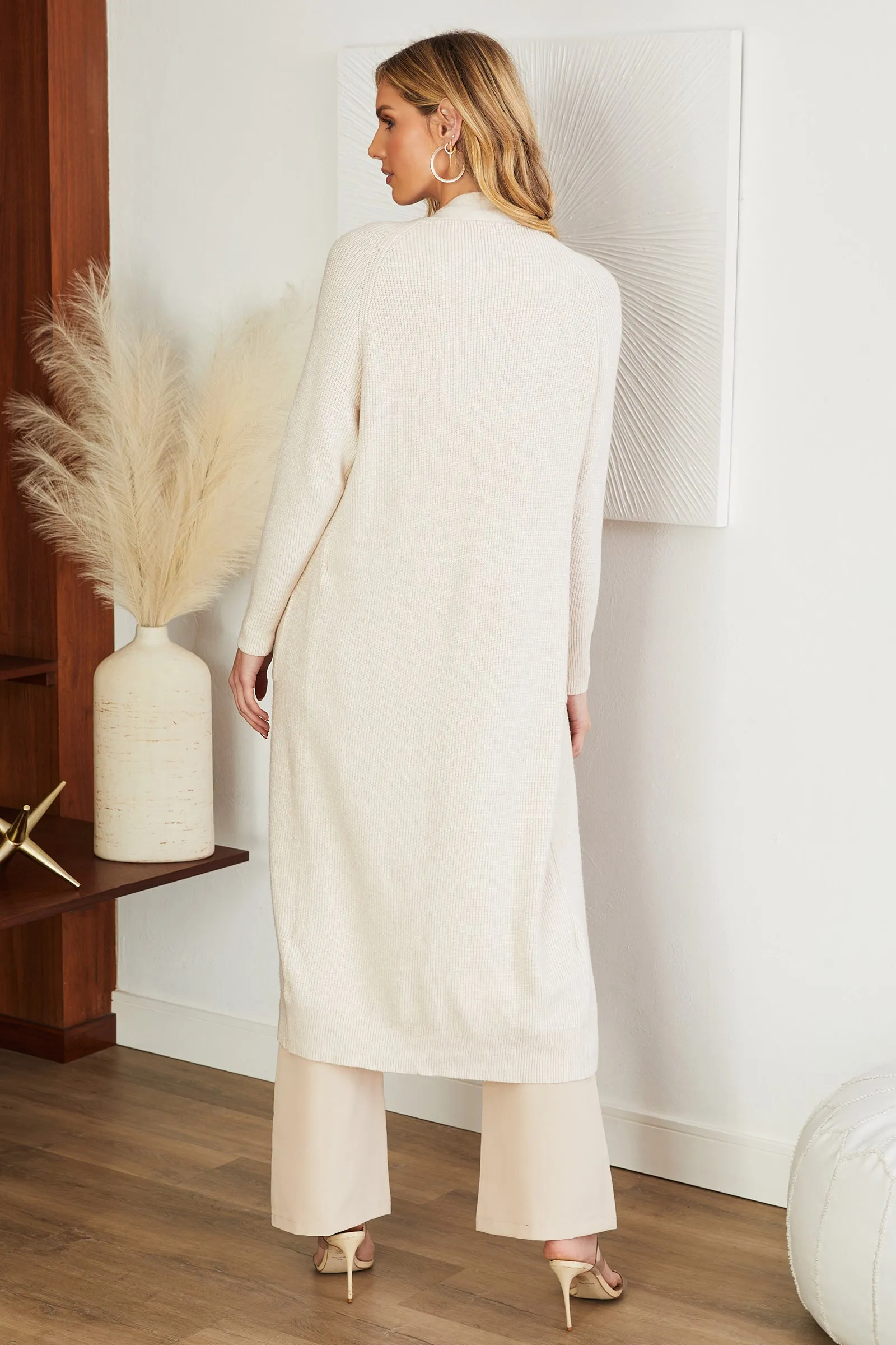 The Ribbed L/S Duster Cardigan