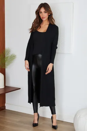 The Ribbed L/S Duster Cardigan