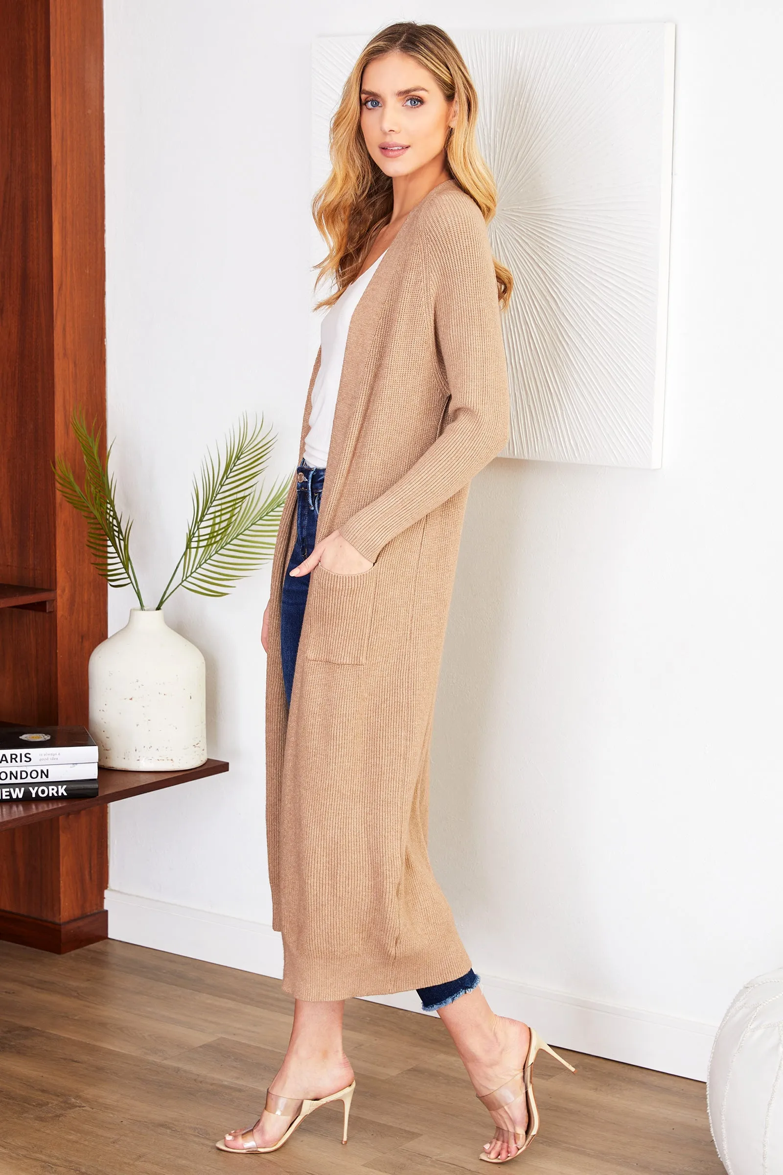 The Ribbed L/S Duster Cardigan