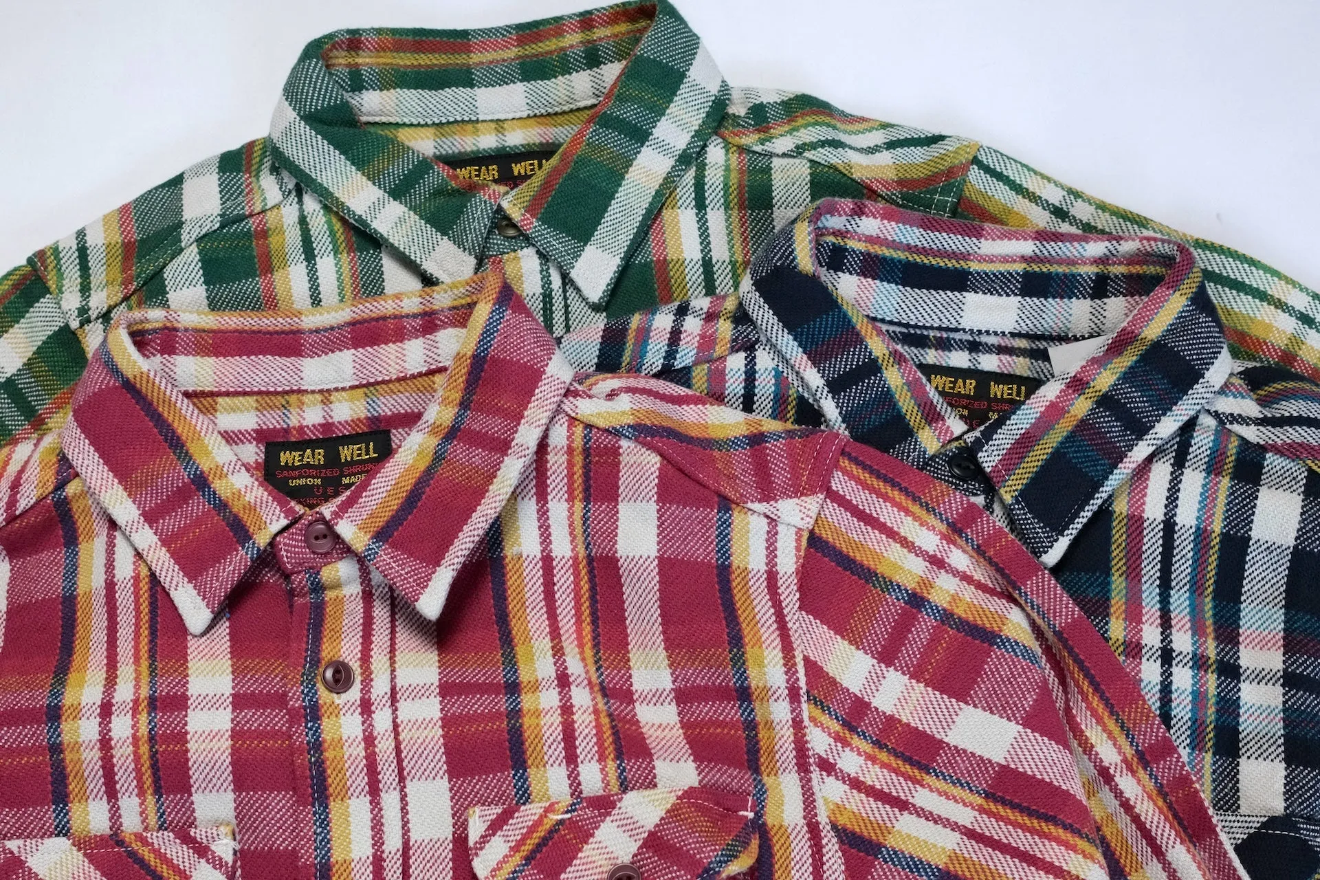 UES 14oz Heavyweight Selvage Flannel Workshirt (Autumn Red)