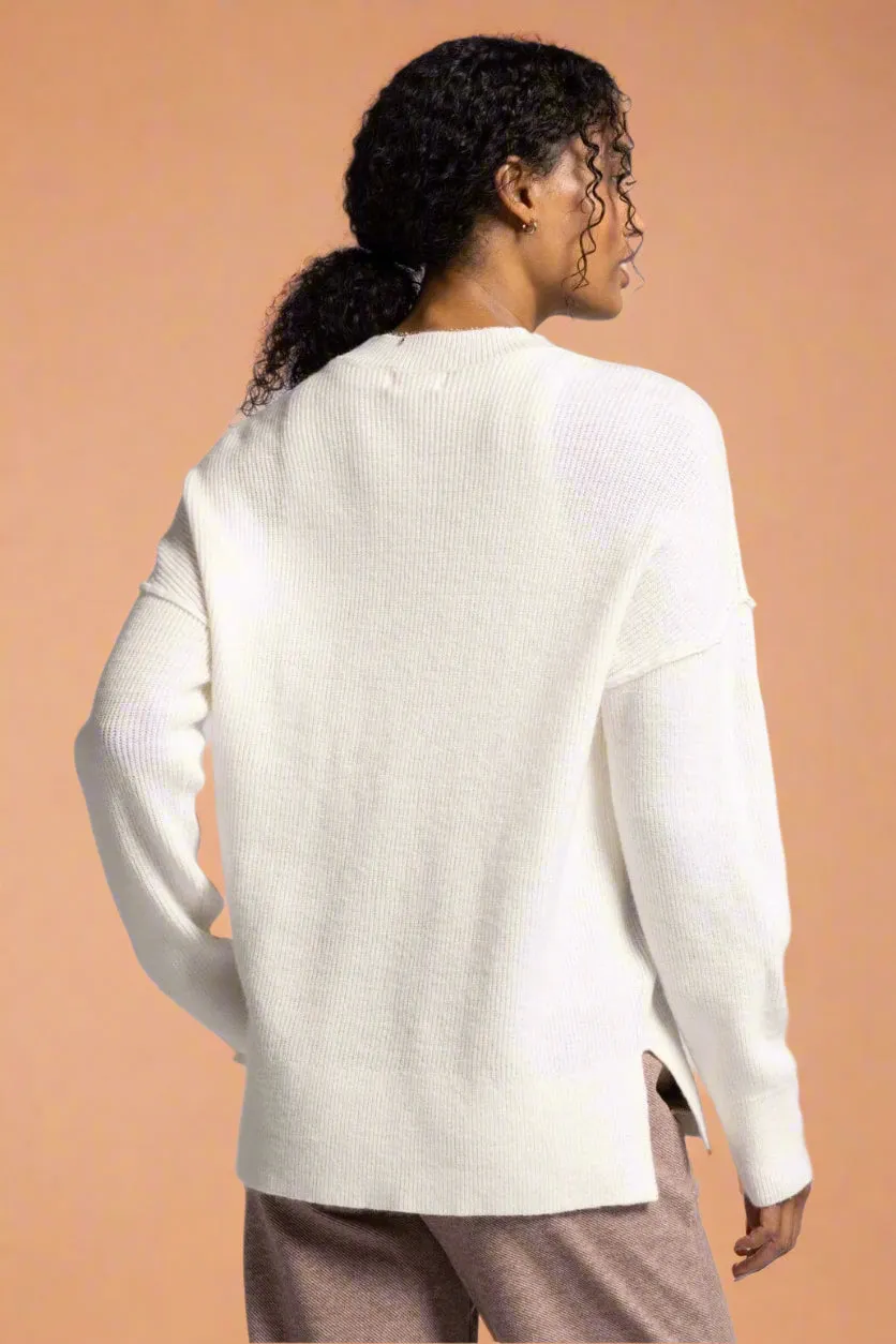 Vance Crew Neck Sweater White