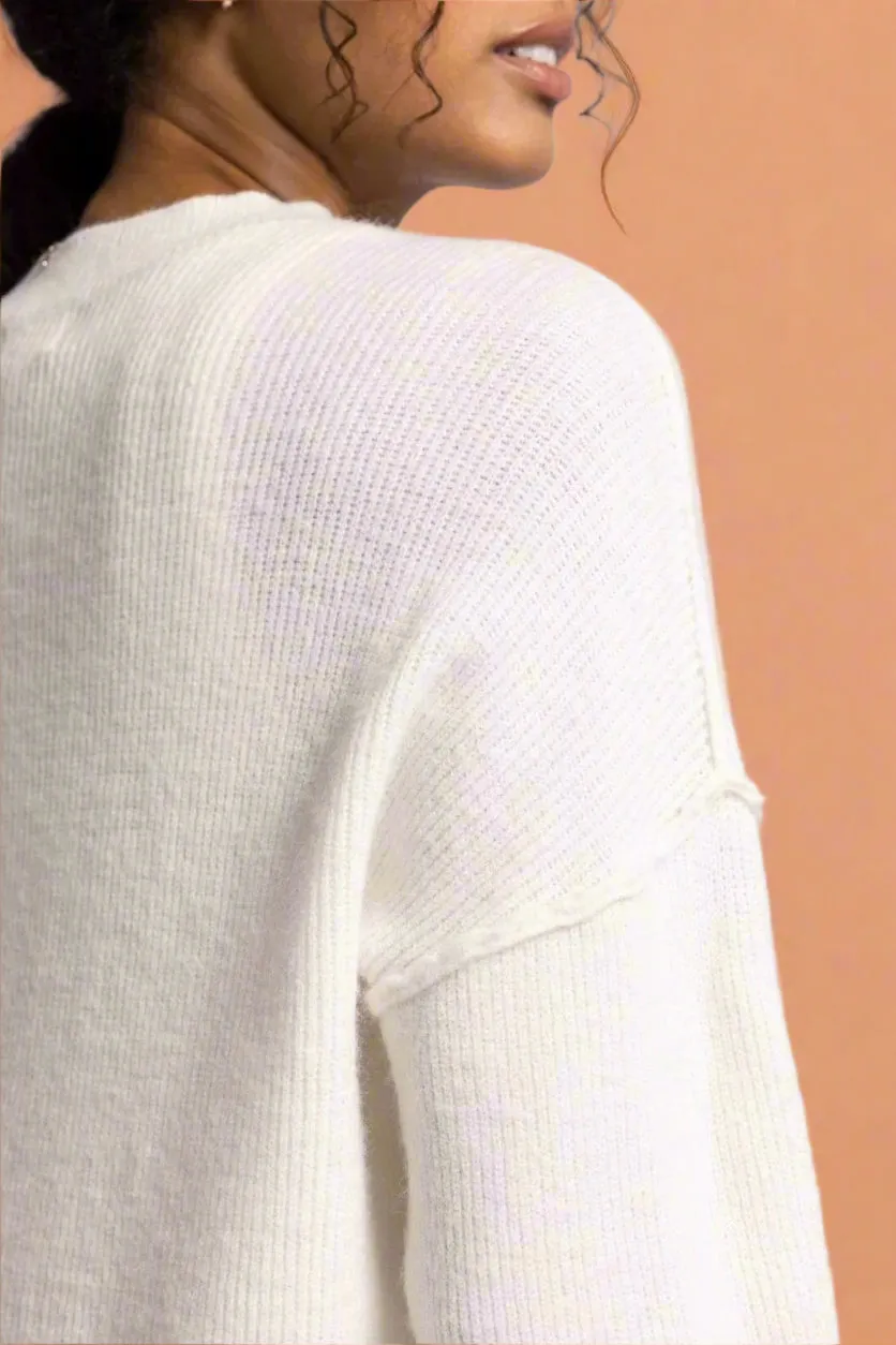 Vance Crew Neck Sweater White
