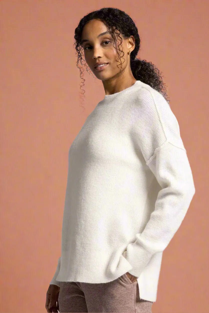 Vance Crew Neck Sweater White