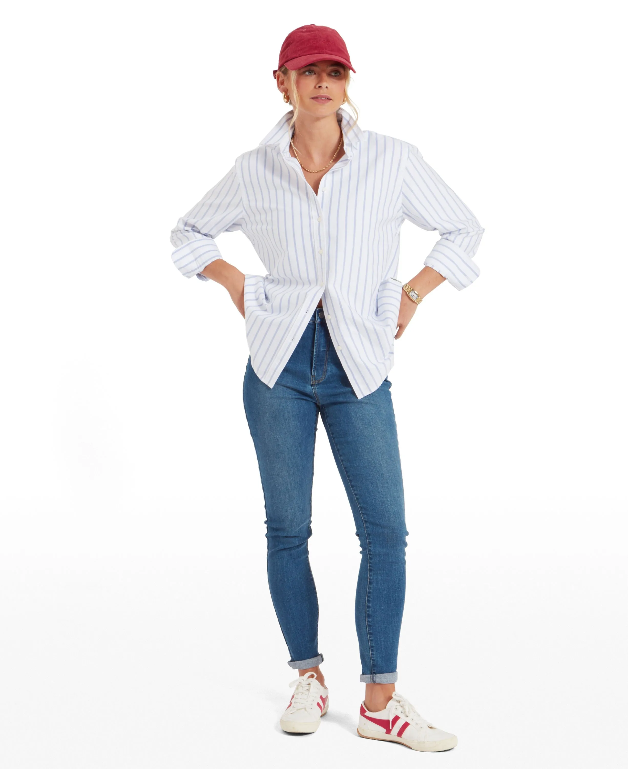 Walberswick Oxford Shirt - Blue Stripe