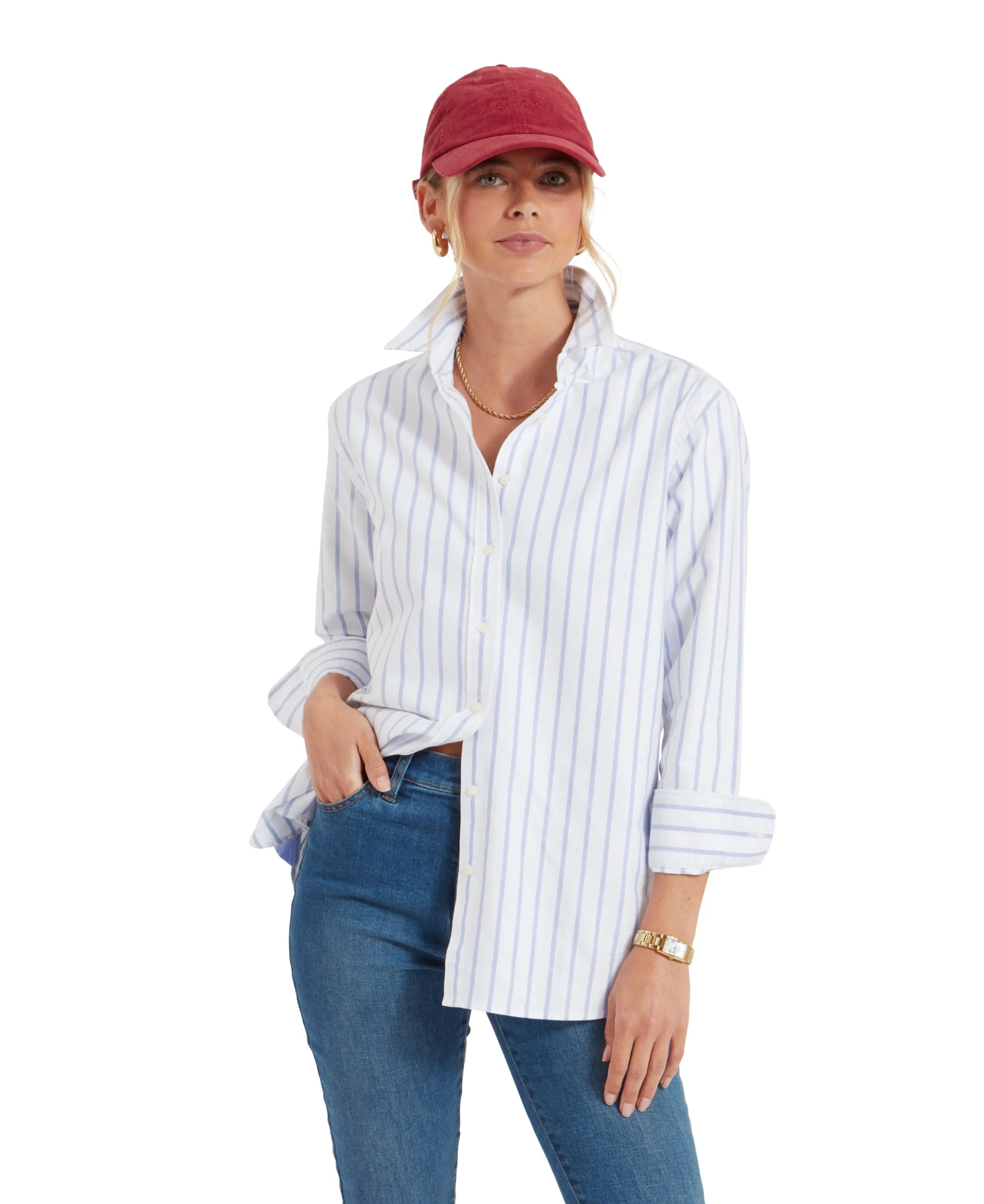Walberswick Oxford Shirt - Blue Stripe