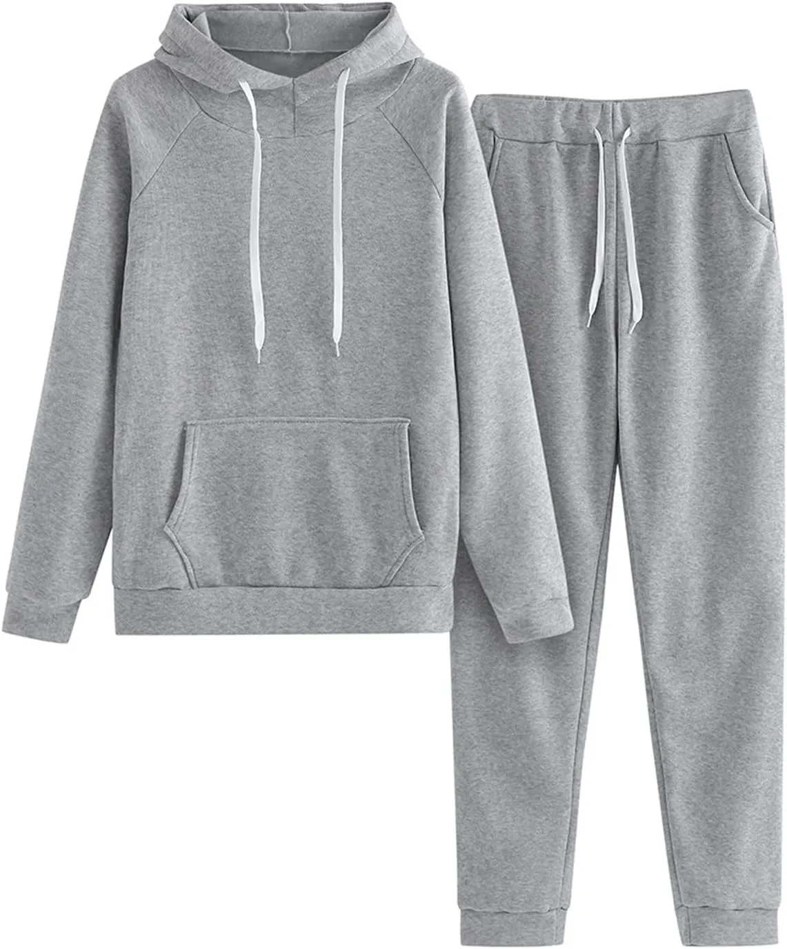 Womens 2 Piece Outfits Sweatsuits Lounge Sets Oversized Hoodie Sweatshirts High Waist Workout Joggers Fall Outfits